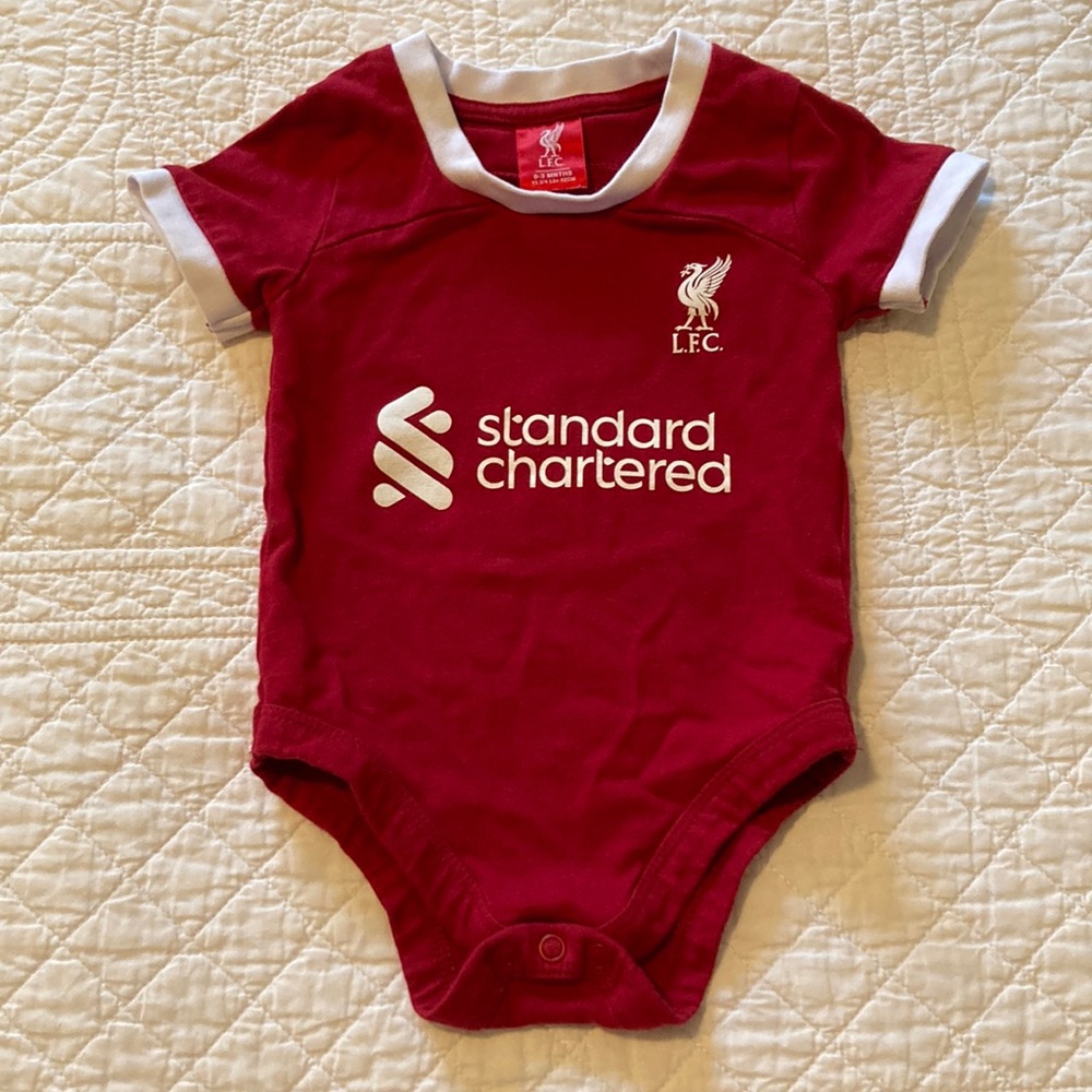 Liverpool Jersey onesie